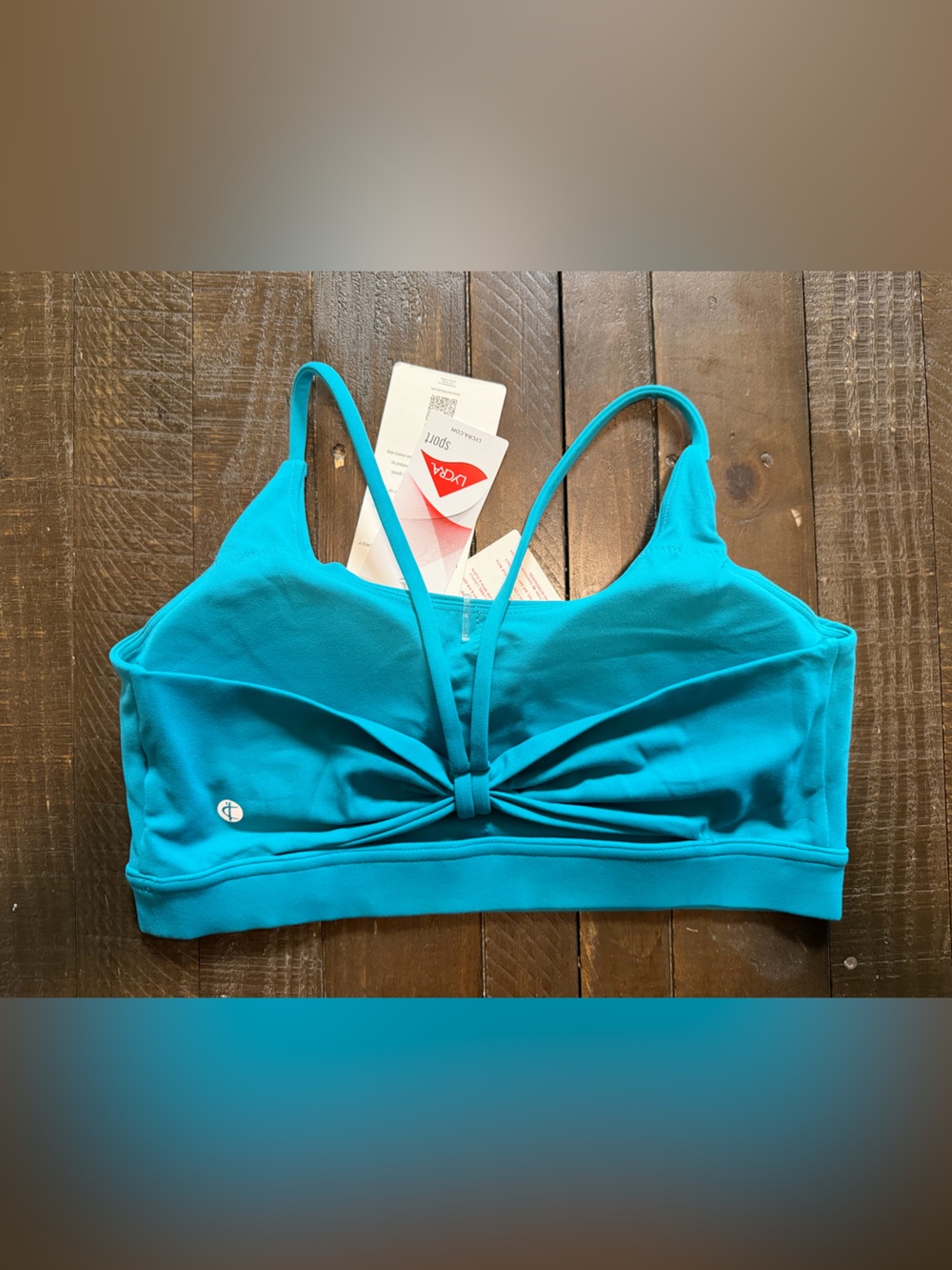 Colorfulkoala Women's Dreamlux Bowknot Strappy Sports Bra/Yoga Top. Size M, NWT - Picture 4 of 4
